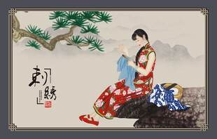 绣花刺绣湘绣苏绣