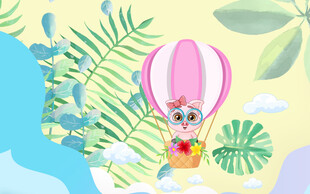 卡通儿童房背景墙