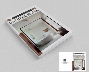 时尚浴室画册封面设计