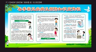 春季常见疾病预防知识宣传栏