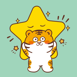 虎萌萌头像卡通