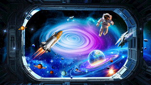 宇宙星空太空舱