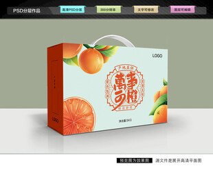 橙子包装 脐橙礼盒