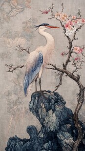 花鳥仙鶴圖 仙鹤图花鸟图素材-仙鹤图花鸟图图片-仙鹤图花鸟图设计模板-昵图网
