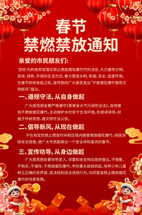 禁止燃放烟花海报