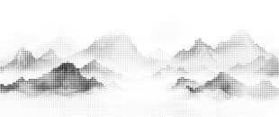 大幅镂空山水图