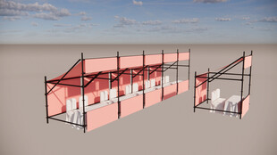 雷亚架市集摊位