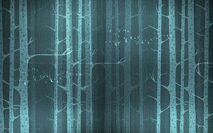 简约树林黑白麋鹿背景墙