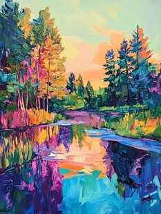 油画抽象风景画素材-油画抽象风景画图片-油画抽象风景画设计模板-昵图网