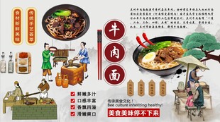 牛肉面背景墙