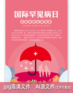 国际罕见病日海报