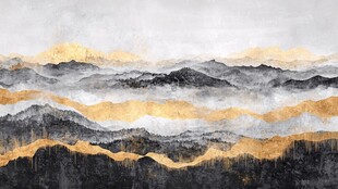 金箔山水画素材-金箔山水画图片-金箔山水画设计模板-昵图网