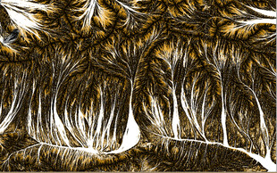 美式抽象树林装饰画壁画