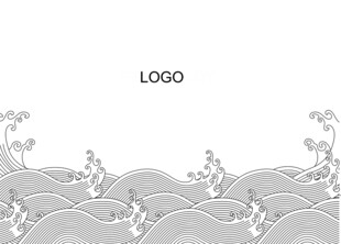 高清分层海浪背景