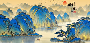 国画山水画