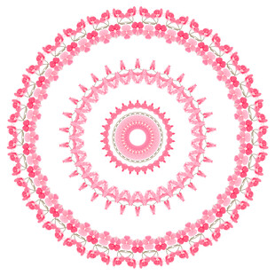 粉色装饰花纹图案