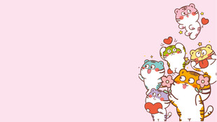 电脑壁纸画板卡通