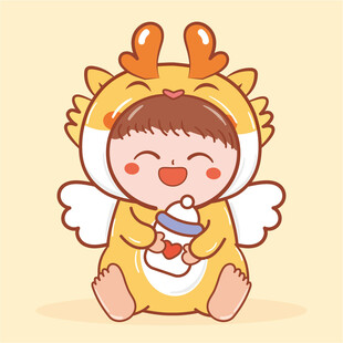 小飞龙宝宝摆件可爱卡通