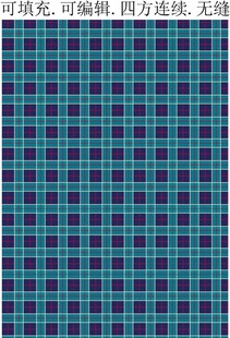 蓝色格子面料 纺织品印花 格子