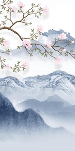 意境 新款中式玄关 tif分层