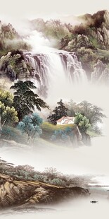 奢雅 高雅意境玄关 tif分层