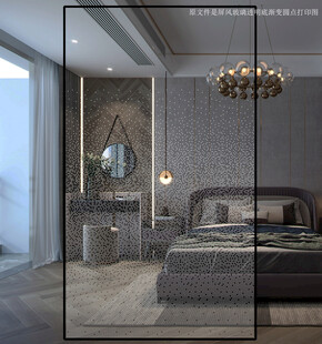 高清分层透明底渐变圆点打印图