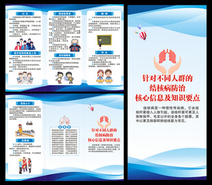 结核病日三折页