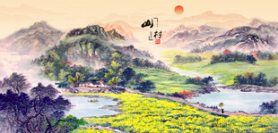 国画山水画