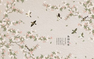 花鸟背景墙