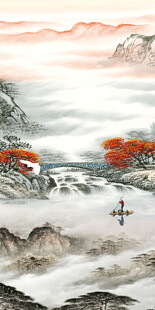 简约 现代中式玄关 tif分层