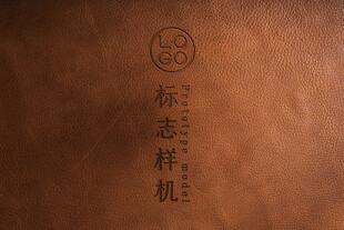 品牌LOGO皮革样机
