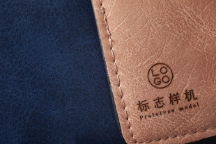 皮革LOGO样机