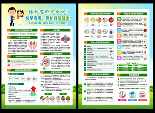 世界肾脏日宣传单