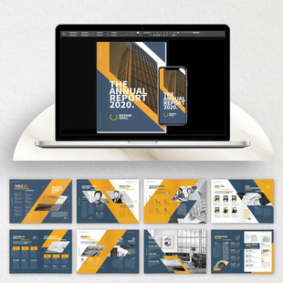 公司产品画册cdr设计模板