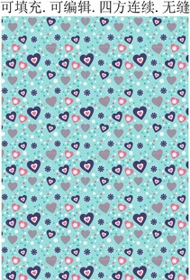 爱心印花  爱心花纹 女童图案