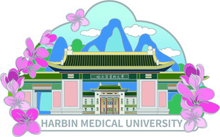 哈尔滨建筑冰箱贴插画