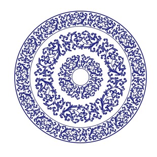 中国古典图案卷曲纹无缝边框