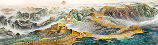 长城装饰画挂画