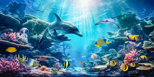 唯美梦幻海洋世界