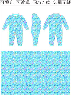 爬爬衣 包屁衣卡通恐龙图案