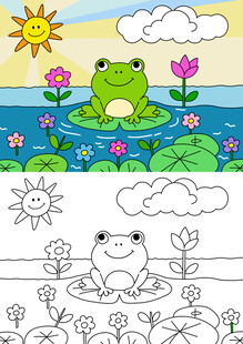 一只可爱的小青蛙