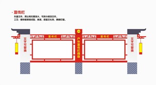 户外大型宣传栏模板