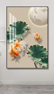 中式荷花装饰画