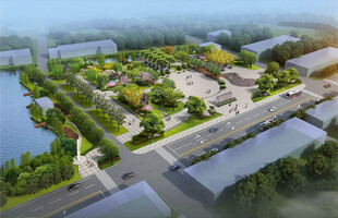 小广场绿化设计效果图