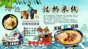 过桥米线背景墙