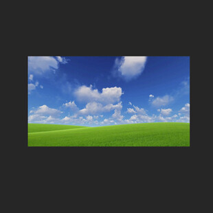 蓝天白云草地动画 