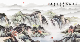 国画山水装饰画