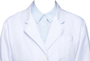 女白大褂白大衣浅蓝色衬衫衣服素