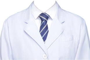 男医生条纹领带衣服素材