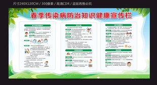 春季传染病防治知识健康宣传栏